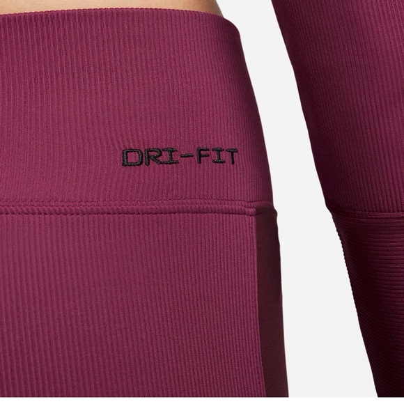 Nike Women's Burgundy and Pink Track Pants - Picture 6 of 8